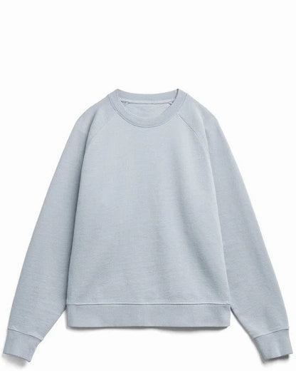 Organic Cotton French Terry Crewneck - Heavyweight 15oz Mineral - Rose & Rae Threads
